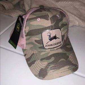 NWT John Deere Pink Camo Hat